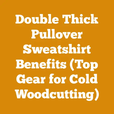 Double Thick Pullover Sweatshirt Benefits (Top Gear for Cold Woodcutting)