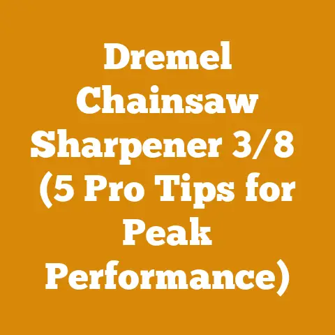 Dremel Chainsaw Sharpener 3/8″ (5 Pro Tips for Peak Performance)