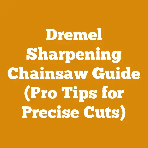 Dremel Sharpening Chainsaw Guide (Pro Tips for Precise Cuts)