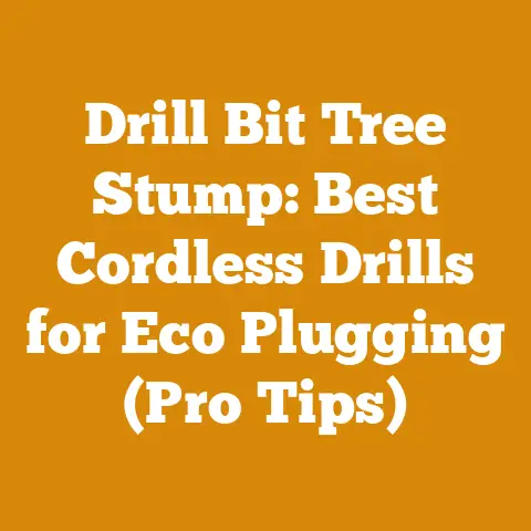Drill Bit Tree Stump: Best Cordless Drills for Eco Plugging (Pro Tips)