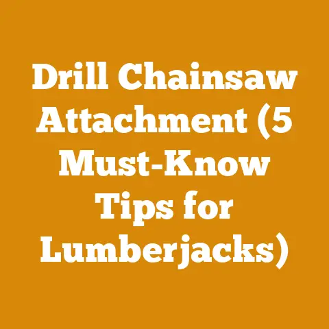 Drill Chainsaw Attachment (5 Must-Know Tips for Lumberjacks)