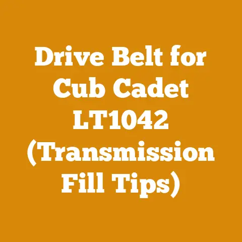 Drive Belt for Cub Cadet LT1042 (Transmission Fill Tips)