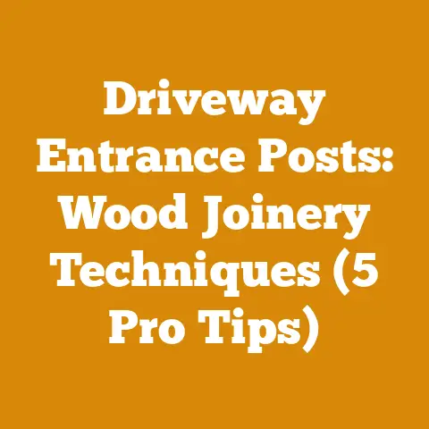 Driveway Entrance Posts: Wood Joinery Techniques (5 Pro Tips)