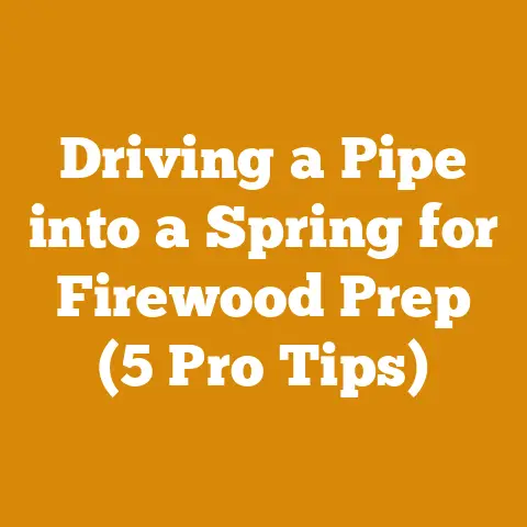 Driving a Pipe into a Spring for Firewood Prep (5 Pro Tips)