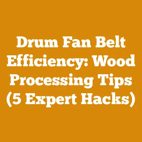 Drum Fan Belt Efficiency: Wood Processing Tips (5 Expert Hacks)