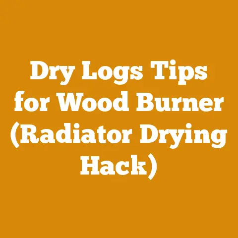 Dry Logs Tips for Wood Burner (Radiator Drying Hack)