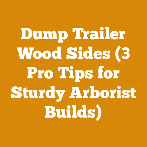 Dump Trailer Wood Sides (3 Pro Tips for Sturdy Arborist Builds)