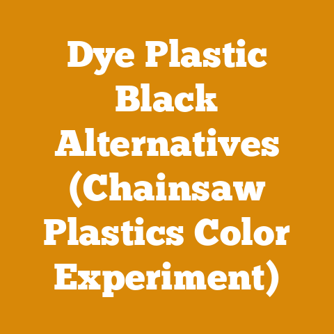 Dye Plastic Black Alternatives (Chainsaw Plastics Color Experiment)