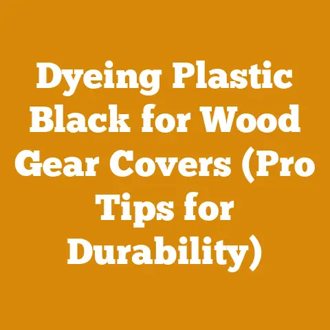 Dyeing Plastic Black for Wood Gear Covers (Pro Tips for Durability)