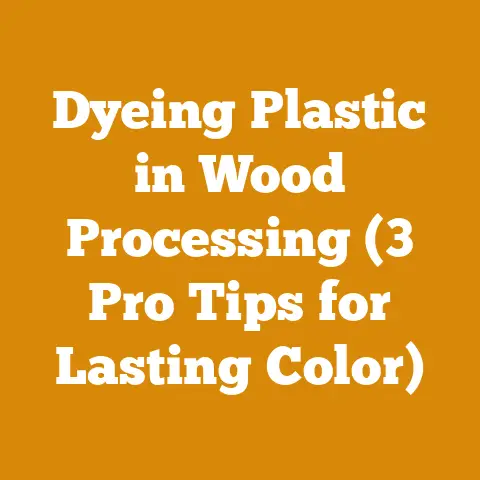 Dyeing Plastic in Wood Processing (3 Pro Tips for Lasting Color)