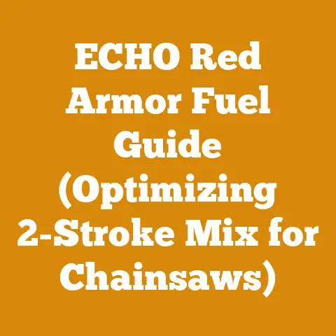 ECHO Red Armor Fuel Guide (Optimizing 2-Stroke Mix for Chainsaws)