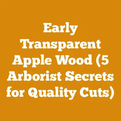 Early Transparent Apple Wood (5 Arborist Secrets for Quality Cuts)