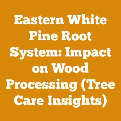 Eastern White Pine Root System: Impact on Wood Processing (Tree Care Insights)