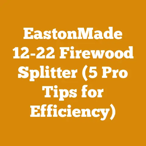 EastonMade 12-22 Firewood Splitter (5 Pro Tips for Efficiency)