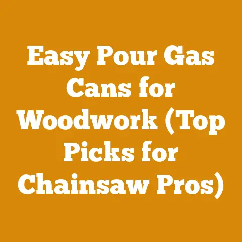 Easy Pour Gas Cans for Woodwork (Top Picks for Chainsaw Pros)