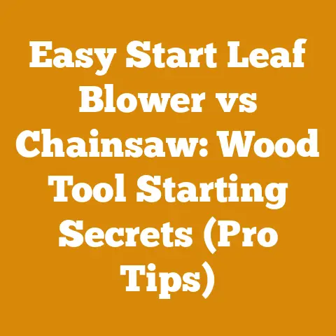 Easy Start Leaf Blower vs Chainsaw: Wood Tool Starting Secrets (Pro Tips)