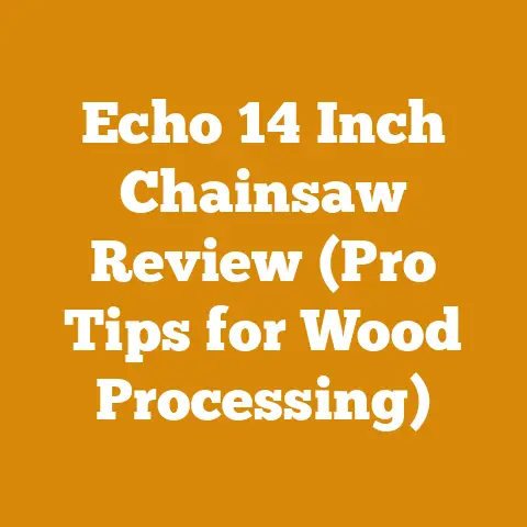 Echo 14 Inch Chainsaw Review (Pro Tips for Wood Processing)