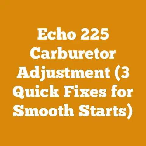 Echo 225 Carburetor Adjustment (3 Quick Fixes for Smooth Starts)