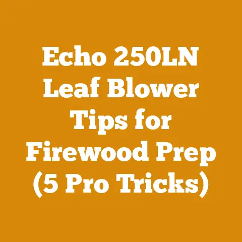 Echo 250LN Leaf Blower Tips for Firewood Prep (5 Pro Tricks)