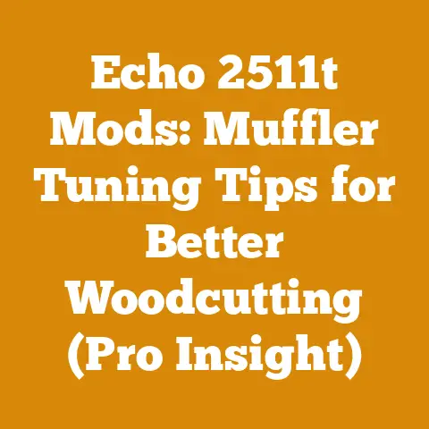 Echo 2511t Mods: Muffler Tuning Tips for Better Woodcutting (Pro Insight)