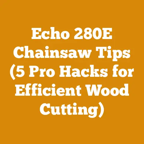 Echo 280E Chainsaw Tips (5 Pro Hacks for Efficient Wood Cutting)