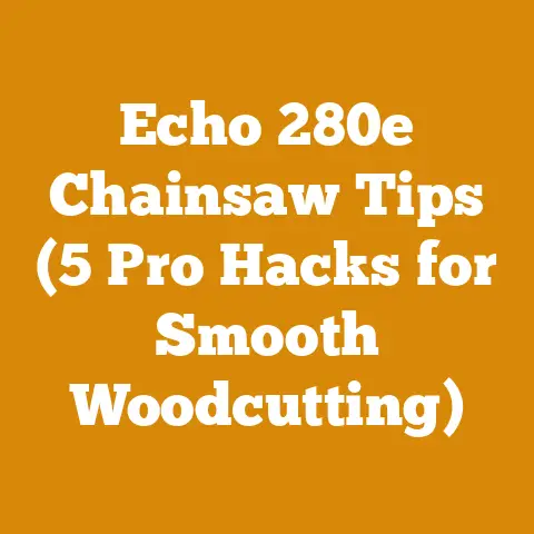 Echo 280e Chainsaw Tips (5 Pro Hacks for Smooth Woodcutting)