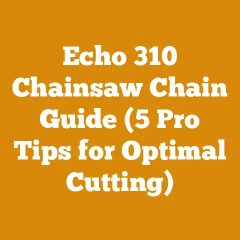 Echo 310 Chainsaw Chain Guide (5 Pro Tips for Optimal Cutting)