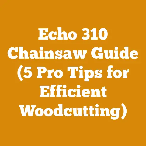 Echo 310 Chainsaw Guide (5 Pro Tips for Efficient Woodcutting)