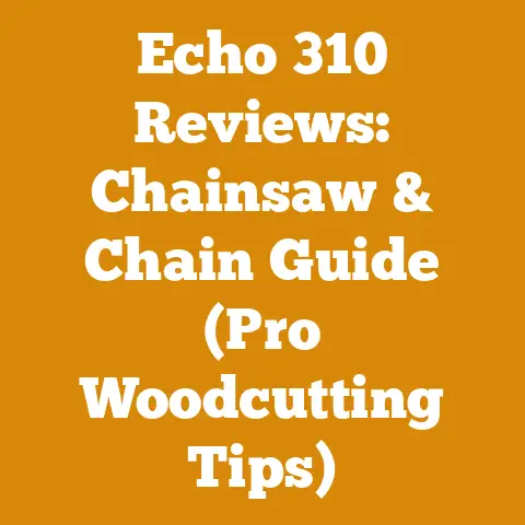Echo 310 Reviews: Chainsaw & Chain Guide (Pro Woodcutting Tips)