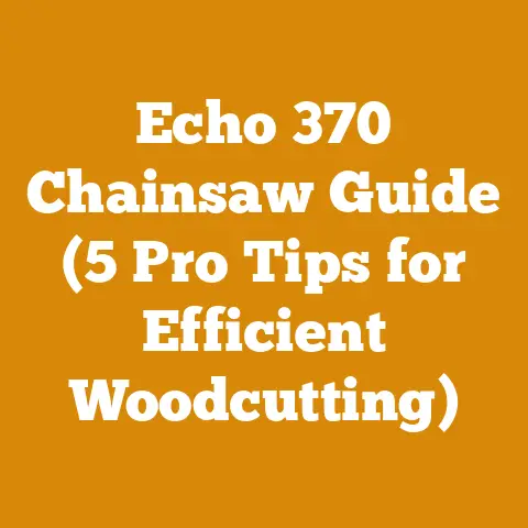 Echo 370 Chainsaw Guide (5 Pro Tips for Efficient Woodcutting)