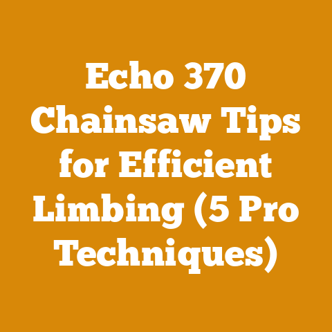 Echo 370 Chainsaw Tips for Efficient Limbing (5 Pro Techniques)