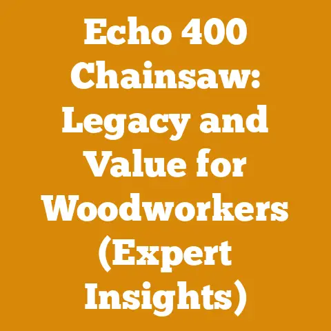 Echo 400 Chainsaw: Legacy and Value for Woodworkers (Expert Insights)