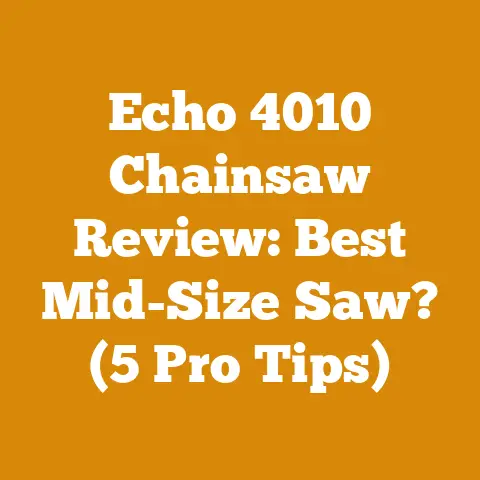 Echo 4010 Chainsaw Review: Best Mid-Size Saw? (5 Pro Tips)