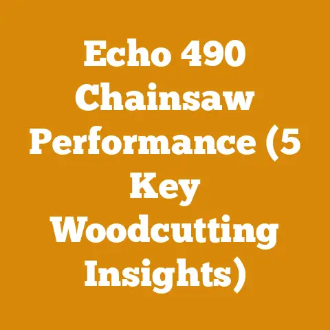 Echo 490 Chainsaw Performance (5 Key Woodcutting Insights)