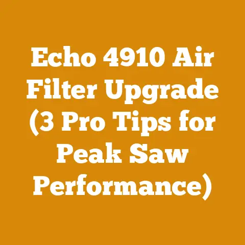 Echo 4910 Air Filter Upgrade (3 Pro Tips for Peak Saw Performance)