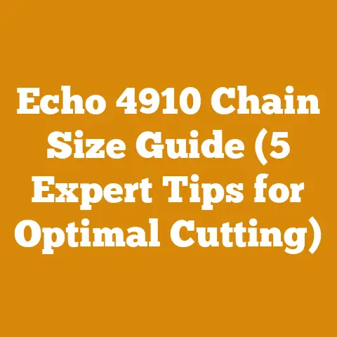 Echo 4910 Chain Size Guide (5 Expert Tips for Optimal Cutting)