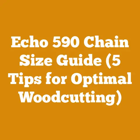 Echo 590 Chain Size Guide (5 Tips for Optimal Woodcutting)