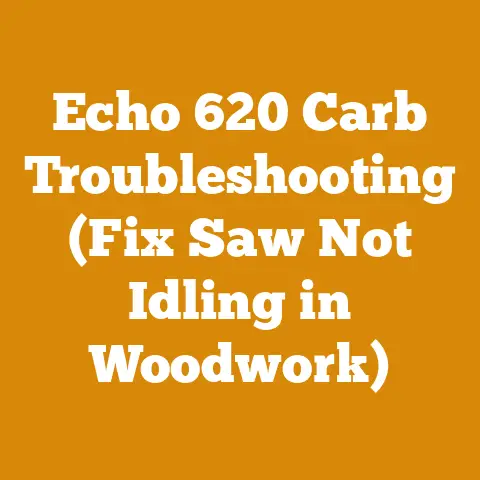 Echo 620 Carb Troubleshooting (Fix Saw Not Idling in Woodwork)