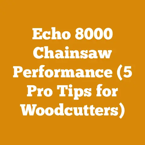 Echo 8000 Chainsaw Performance (5 Pro Tips for Woodcutters)