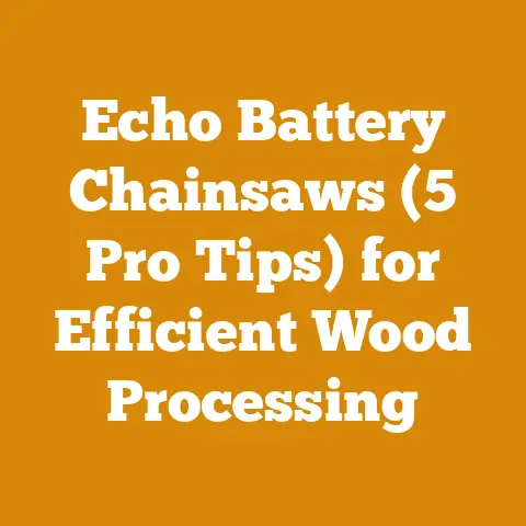 Echo Battery Chainsaws (5 Pro Tips) for Efficient Wood Processing