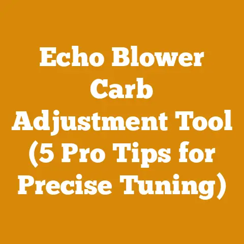 Echo Blower Carb Adjustment Tool (5 Pro Tips for Precise Tuning)