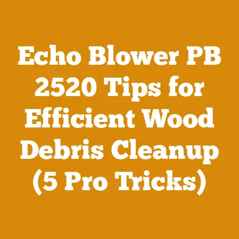 Echo Blower PB 2520 Tips for Efficient Wood Debris Cleanup (5 Pro Tricks)