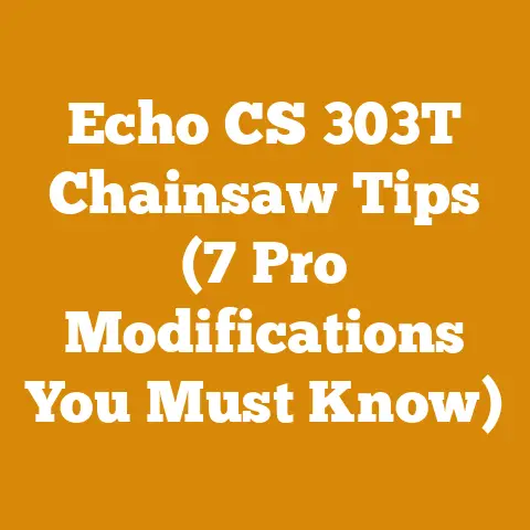 Echo CS 303T Chainsaw Tips (7 Pro Modifications You Must Know)