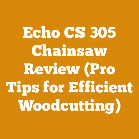 Echo CS 305 Chainsaw Review (Pro Tips for Efficient Woodcutting)