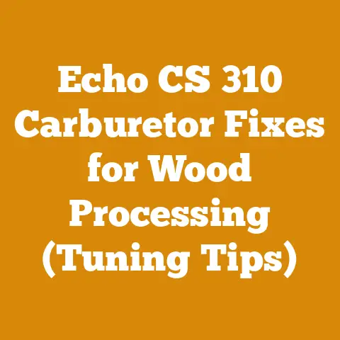 Echo CS 310 Carburetor Fixes for Wood Processing (Tuning Tips)