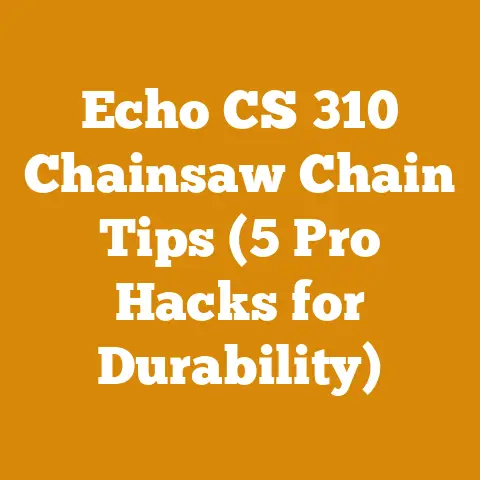 Echo CS 310 Chainsaw Chain Tips (5 Pro Hacks for Durability)