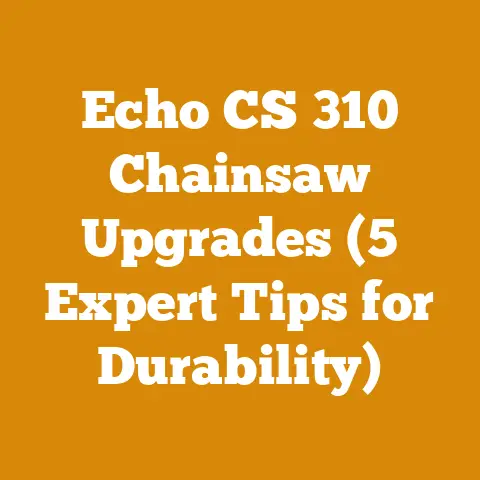 Echo CS 310 Chainsaw Upgrades (5 Expert Tips for Durability)