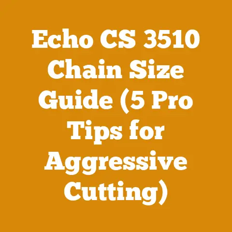 Echo CS 3510 Chain Size Guide (5 Pro Tips for Aggressive Cutting)