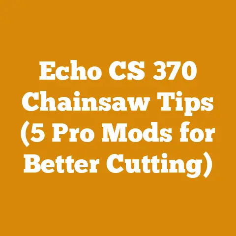 Echo CS 370 Chainsaw Tips (5 Pro Mods for Better Cutting)
