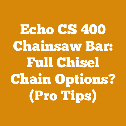 Echo CS 400 Chainsaw Bar: Full Chisel Chain Options? (Pro Tips)